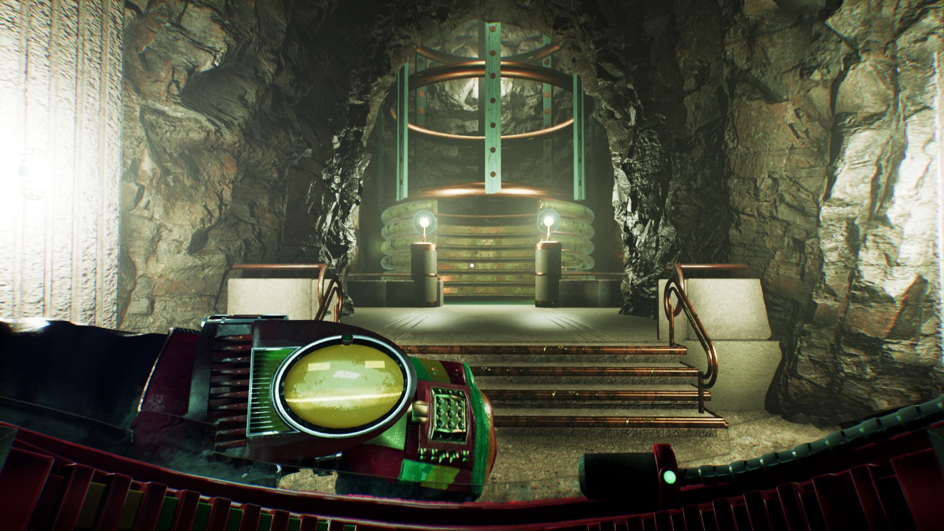 Adie Ito’s wrist-mounted device inside the Grace facility